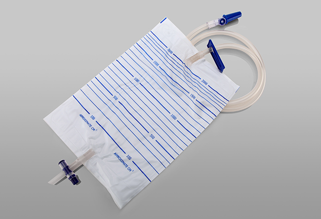 2000ml Urine Bag with Free Needle Sampling Port and Tube Clamp