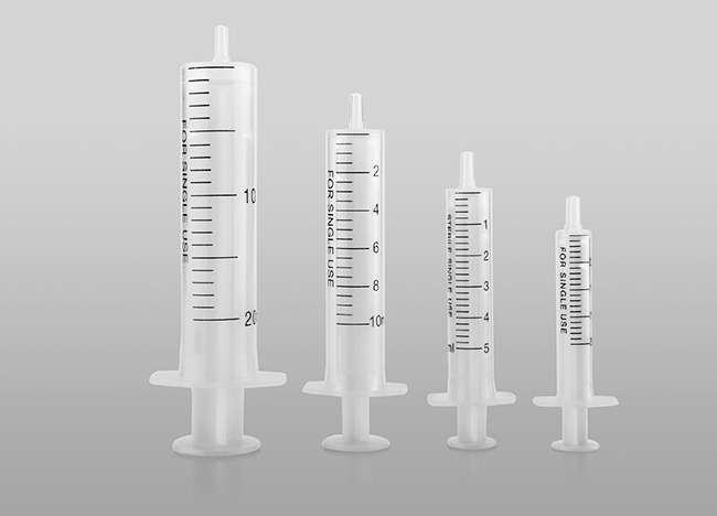 Disposable syringe，2-part，Luer Slip，2~20ml